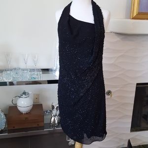 Exquisite Helmut Lang Leather Sequin Dress 4
